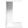 vidaXL Stranska miza Bela 45 x 40 x 62,5 cm Konstruiran les