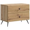 vidaXL Nočna omarica Artisan hrast 62 x 34,5 x 47,5 cm Inženirski les
