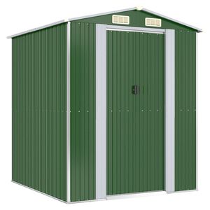 vidaXL Vrtna lopa zelena 192x191x223 cm pocinkano jeklo