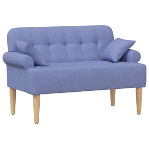 vidaXL Dvojnica s gumbi Jeans modra 120 x 65 x 79 cm Blago