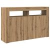 vidaXL Strani &scaron;al Umetni hrast 116 x 30 x 75 cm Inženirski les