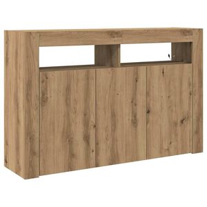 vidaXL Strani &scaron;al Umetni hrast 116 x 30 x 75 cm Inženirski les