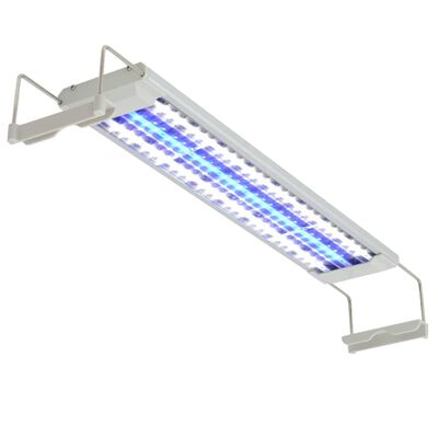 vidaXL LED svetilka za akvarij 50-60 cm aluminij IP67