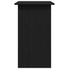 vidaXL Pisalna miza črna hrast 80x45x74 cm inženirski les
