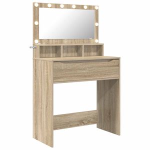 vidaXL Toaletne mize za spalnice Sonoma hrast 80 x 39,6 x 135 cm