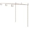 vidaXL Vrtna pergola antično rjava 3x3x2,5 m železo