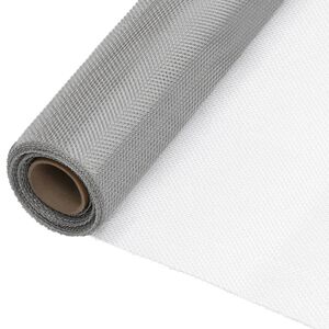 vidaXL Mreže 112 x 1000 cm Mesh Inox 201 Srebrna