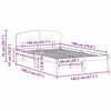 vidaXL Konstrukcija postelje Naravna 140 x 190 cm Masivno borovo les