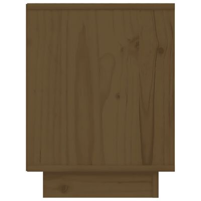 vidaXL Nočna omarica 2 kosa medeno rjava 40x30x40 cm trdna borovina