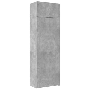 vidaXL Omara za shranjevanje betonsko siva 70x42,5x225 cm inž. les