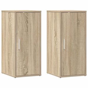 vidaXL Omarica za čevlje 2 kosa sonoma hrast 32x35x70 cm iverna plo&scaron;ča