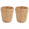 vidaXL Ko&scaron;i za papirnate odpadke 2 kos Vodna hijacinta 26 x 26 x 29 cm
