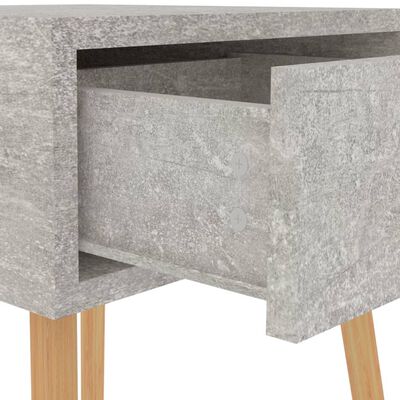 vidaXL Nočna omarica betonsko siva 40x40x56 cm iverna plošča