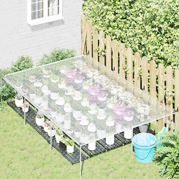 vidaXL Prozorna ponjava z očesci 2x3 m polietilen