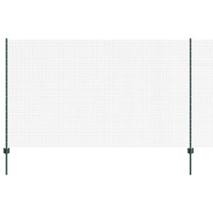 vidaXL Varjen žični ograjo s stebri 50 x 1,4 m Jeklo s PVC premazom