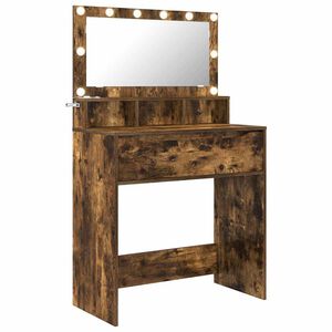 vidaXL Toaletne mize za spalnice Dimljeni oreh 80 x 39,6 x 135 cm