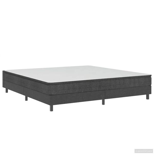 vidaXL Posteljni okvir boxspring sivo blago 200x200 cm