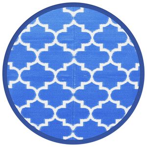 vidaXL Zunanja preproga ARAKIL Modra &Oslash;120 cm PP