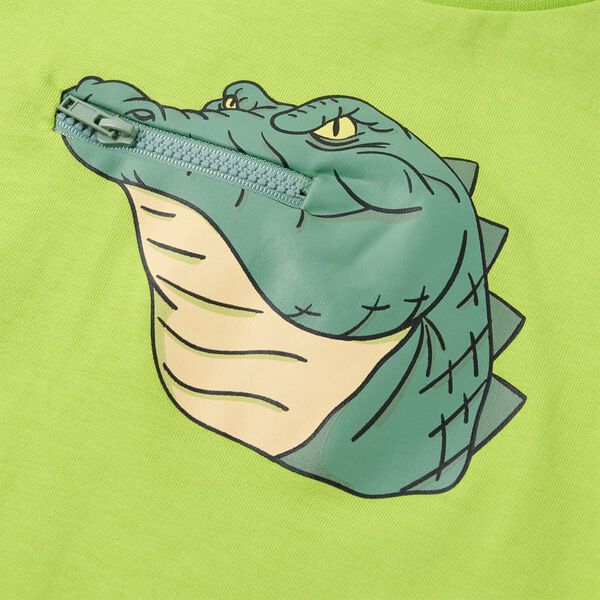 Otro&scaron;ka majica s kratkimi rokavi svetlo zelena 140