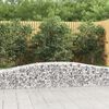 vidaXL Obokane gabion ko&scaron;are 15 kosa 400x50x40/60 cm pocinkano železo