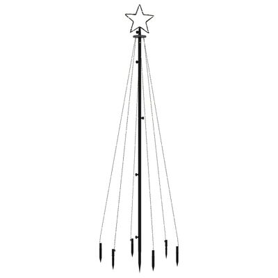  vidaXL Božično drevo s konico 108 modrih LED diod 180 cm