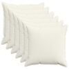 vidaXL Prevleka za blazino 6 kos HOUTEN Krem 65 x 65 cm korduroy