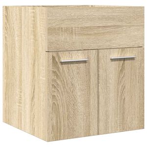 vidaXL Kopalni&scaron;ka omarica za umivalnik Sonoma Oak 41x38,5x46 cm