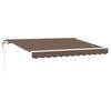 vidaXL Retraktilna tenda Taupe 2,5 x 2 m blago
