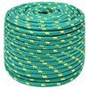 vidaXL Večnamenska uporabna vrv 14 mm 100 m Zelena PP