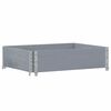 vidaXL Paletni okvir siv 80x60 cm trdna borovina