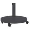 vidaXL Podstavek za senčnik Temno siva 48 x 48 x 32 cm