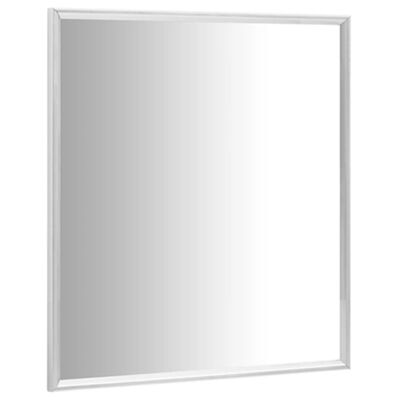 vidaXL Ogledalo srebrno 50x50 cm