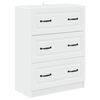 vidaXL Predalna omara Bela 66 x 34,5 x 87 cm Inženirski les
