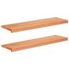 vidaXL Stopnice 2 kos 100 x 25 x 2 cm Lak Trda bukovina