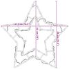 vidaXL Božična luči Star Silhouette 2 kosa 50 LEDs toplo bela