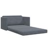 vidaXL Sofa postelja 110cm Temno siva Žamet