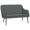 vidaXL Klop temno siva 110x76x80 cm blago