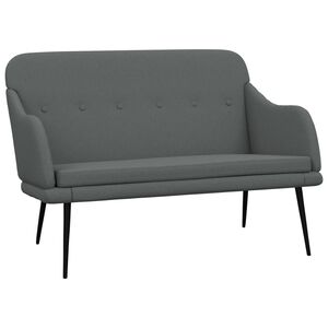 vidaXL Klop temno siva 110x76x80 cm blago