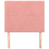 vidaXL Vzglavje postelje roza 90x5x118/128 cm žamet
