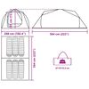 vidaXL Šotor za kampiranje za 6 oseb siv in oranžen vodoodporen