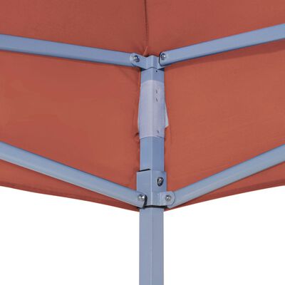 vidaXL Streha za vrtni šotor 4,5x3 m terakota 270 g/m²