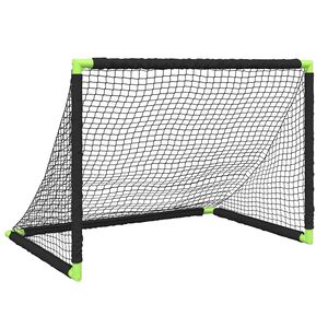 vidaXL Otro&scaron;ki nogometni gol zložljiv črn 90x64x64 cm