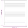vidaXL Vrata za omarico z letvicami bela 61,5x59,4 cm trdna borovina