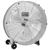 vidaXL Bobnasti ventilator s kolesom Srebrna 79 x 37 x 82 cm Aluminij