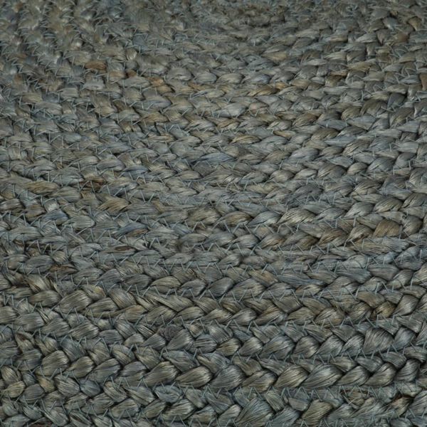 vidaXL Ročno izdelan tabure olivno zelen 45x30 cm juta