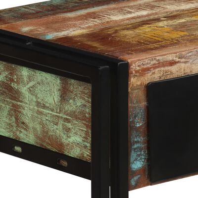 vidaXL Konzolna mizica iz trdnega predelanega lesa 120x30x76 cm