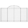 vidaXL Obokane gabion ko&scaron;are 50kosov 200x30x100/120cm pocinkano železo