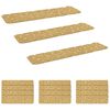 vidaXL Podloge za stopnice 15 kos 76 x 20 cm Bež Poliester Pravokotna