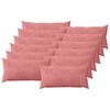 vidaXL Prevleka za blazino 12 pcs HEERLEN Roza 40 x 80 cm Žamet