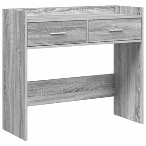 vidaXL Konzolna miza Siva Sonoma 90 x 35 x 80 cm Inženirski les